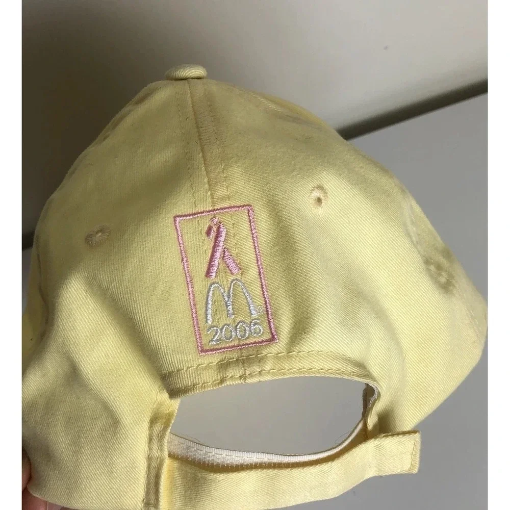 McDonald's 2006 Breast Cancer Awareness Cap Hat Yellow